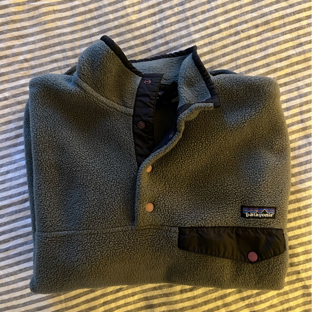 Patagonia Synchilla Fleece Snap-T Pullover Green